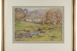Cottages, Little River, by M.O. Stoddart